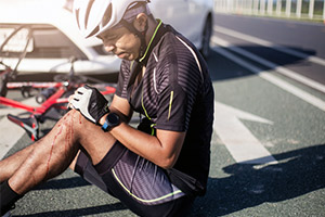 injured bicyclist