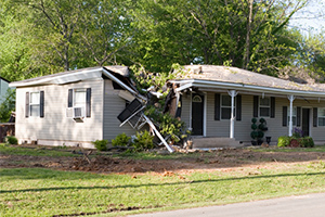 natural disaster - roof destroyed