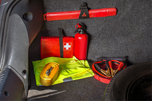 emergency kit for road trip