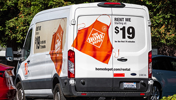 home depot rent me van