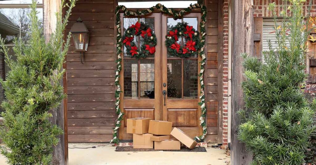 package at front door