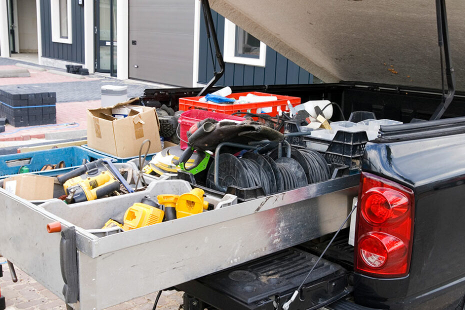 Truck with tools-Business Insurance Covers Tools